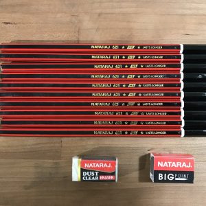 Natraj 621 Pencil – 1 Box with Eraser & Sharpener