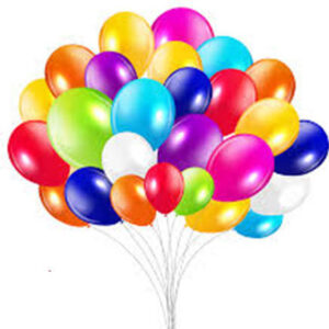 50 Piece Multicolor Balloon Set