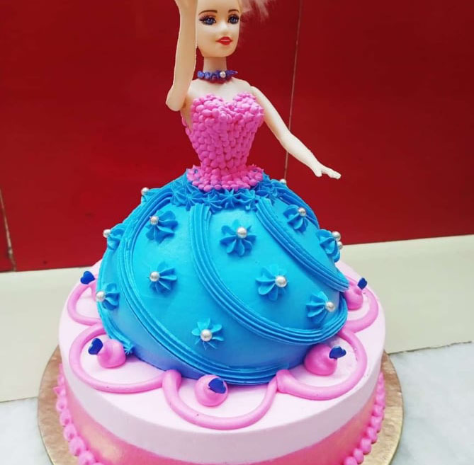 Yvonne's Paradise: Barbie Doll RainbowJelly Cake