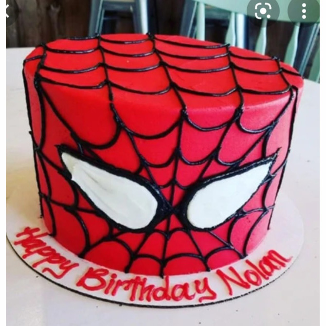 2 Pound Chocolate Spiderman Cake