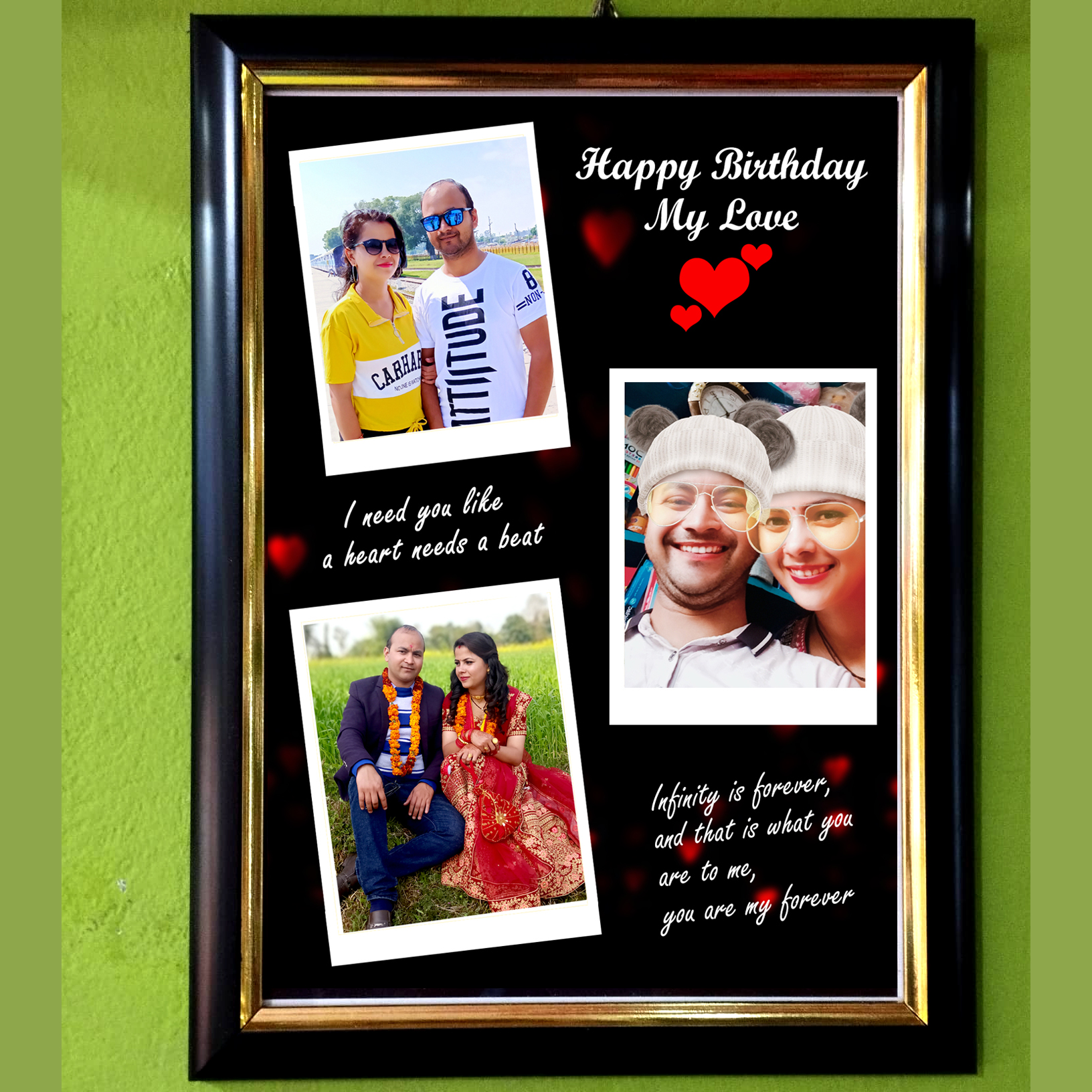 Happy birthday husband cheap photo frame