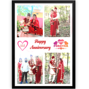 Happy Anniversary Photo Frame A4 size