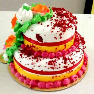 3 Pound Red Velvet, Vanilla, Butter Scotch Mix-Flavored Cake