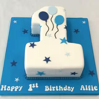Happy first birthday Cake