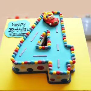 4 Pound Mix Flavour Number Cake (1 to 9)