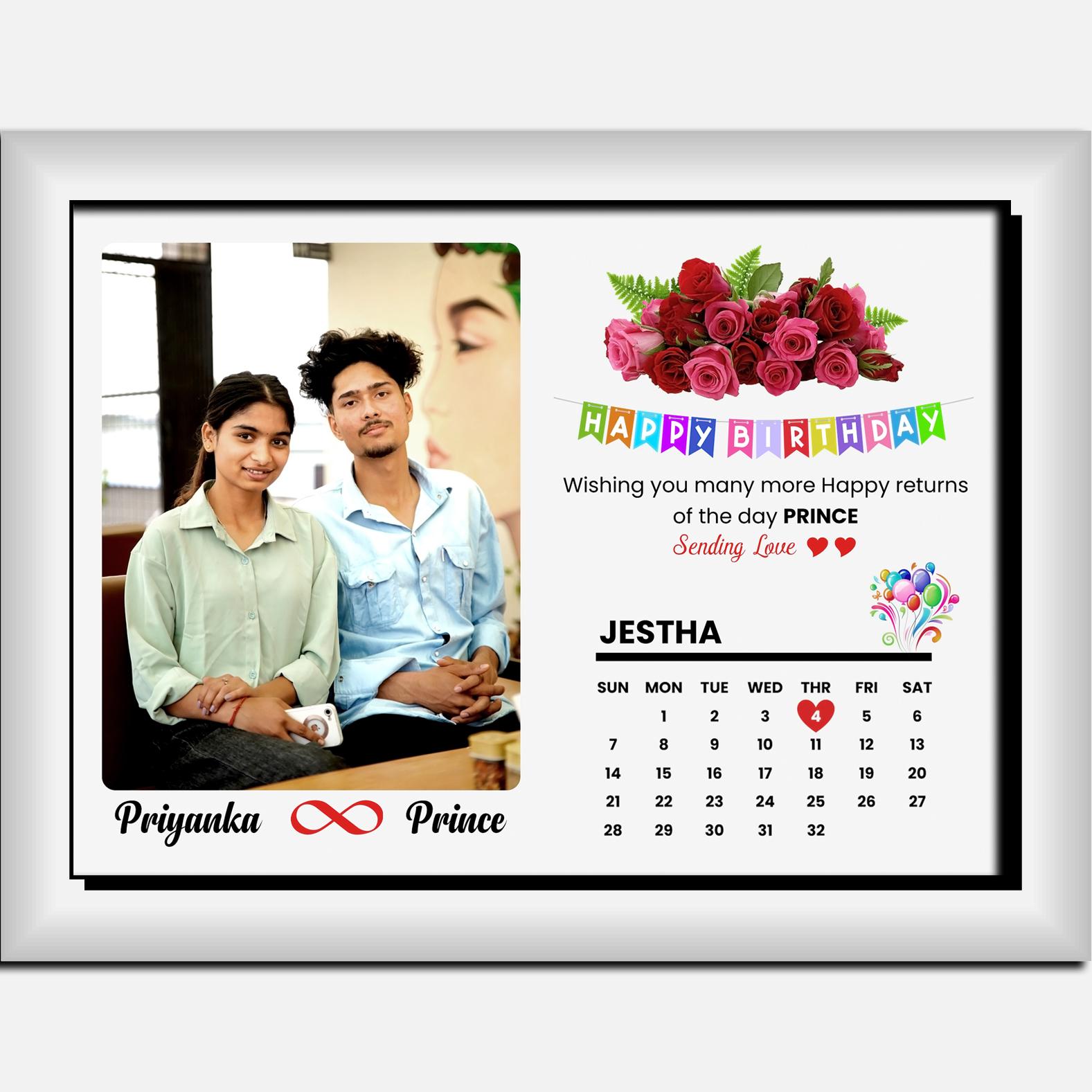 A4 Photo Frame with calender