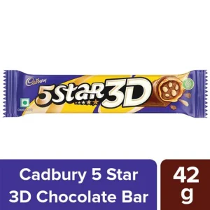 Cadbury 5 Star 3D Chocolate Bar, 42 g
