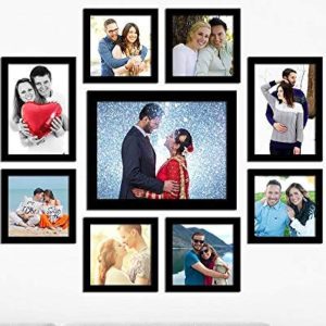 9 Photo Frames Combo Set for Wall Decoration