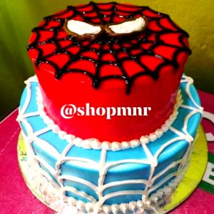 5 Pound Spiderman cake mixed flavor