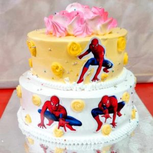 Spiderman Cake Multi Floor with Stickers