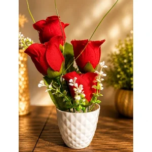 Flower pot for gifts Medium Red Rose