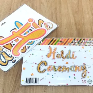 Haldi Ceremony Glitter Banner