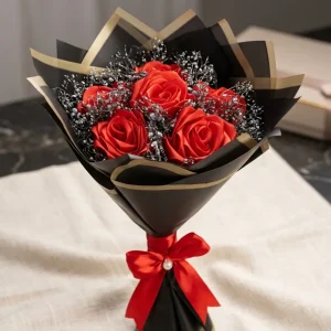 The Crimson Onyx Bouquet